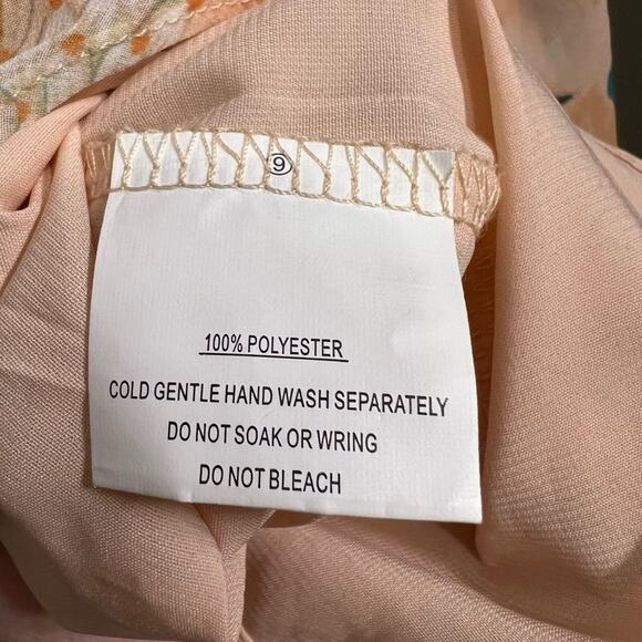 Saints + Secrets Selfie Leslie Orange Flutter Sleeve Dress | Size Small - Picture 11 of 12